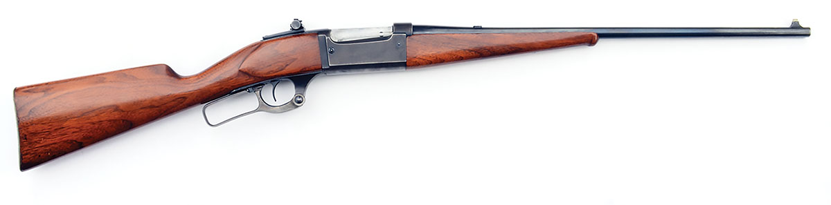Savage 99E, made circa 1922, is Wieland’s idea of the perfect 250 Savage rifle for prowling woods and creek beds. It has a 22-inch barrel and nicely stabilizes a 90-grain Sierra hollowpoint, made specifically for big game.